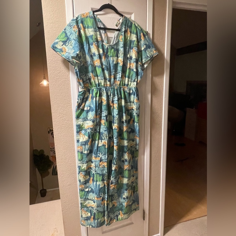 WorldMarket Jungle Print Jumpsuit